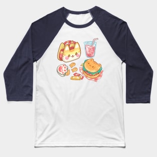 Cat Burger Combo Baseball T-Shirt